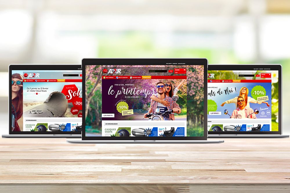 Création de visuels pour le site A2R